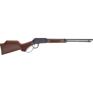 Henry H1 Bandit Lever Action Rifle 22 Winchester Magnum Rimfire (WMR) 18.5" Blued Threaded Barrel Blued Frame Walnut Monte Carlo Stock
