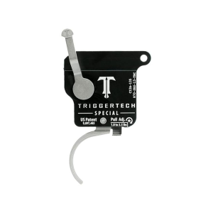TriggerTech Special Single Stage Trigger for Remington 700 with Bolt Release Curved Silver