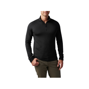5.11 Men's Stratos Quarter Zip Shirt Black Medium