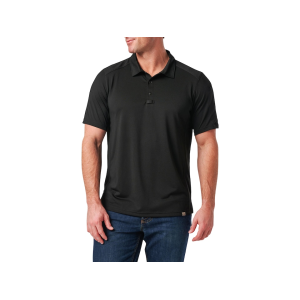 5.11 Men's Paramount Crest Short Sleeve Polo Shirt Black Large