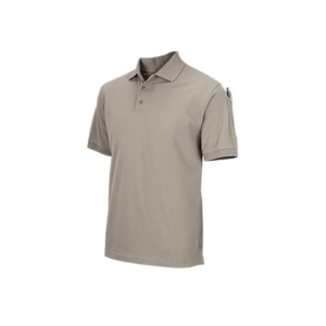 5.11 Men's Professional Short Sleeve Polo Shirt Silver Tan Medium