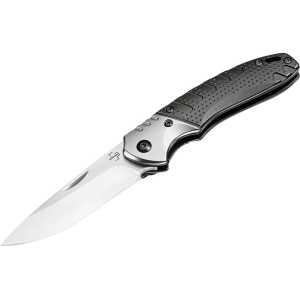 Boker Advance Pro EDC Thumbstud Folding Knife 2.95" Drop Point D2 Satin Blade Aluminum Handle Black