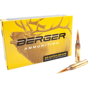 Berger Match Grade 7mm PRC Ammo 175 Grain Elite Hunter Jacketed Hollow Point Box of 20