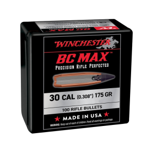 Winchester BC Max 30 Caliber (308 Diameter) Bullets 175 Grain Polymer Tip Box of 100