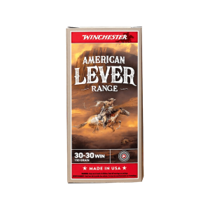 Winchester American Lever Range 30-30 Winchester Ammo 150 Grain Jacketed Hollow Point Box of 20