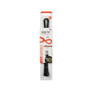 Nite Ize Gear Tie 18" Black 2PK