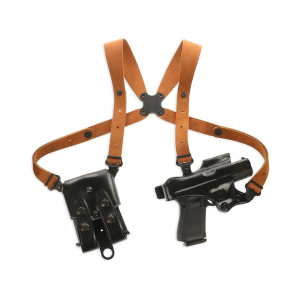 Galco Jackass Rig Shoulder Holster Right Hand Glock 20, 21, 29, 30, 39, 41 Leather Black - Galco