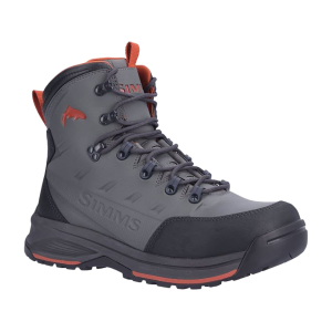 Simms Freestone Rubber Wading Boots Synthetic Gunmetal Men's 11 D