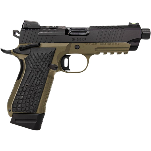 Kimber KDS9c TFS 9mm Luger Pistol 4.6" Barrel 18+1-Round Black Slide Black Grip Flat Dark Earth Frame