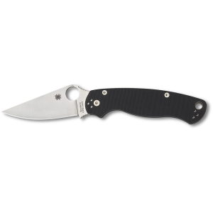 Spyderco Para Military 2 Pocket Knife 3.44" CPM-S45VN Stainless Steel Blade G-10 Handle Black