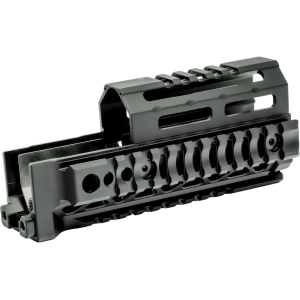Midwest Industries AK Alpha Quad Rail Handguard AK-47 6" M-LOK Aluminum Black