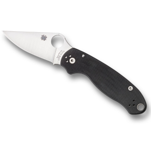 Spyderco Para 3 Pocket Knife 3" Drop Point S45VN Stainless Steel Blade G-10 Handle Black