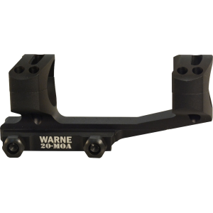 Warne 1-Piece Gen 2 X-SKEL 1-Piece Cantilever Picatinny Scope Mount 20 MOA Elevated 34mm Rings Tactical Black