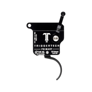 TriggerTech Primary Trigger Curved Bow Remington 700 Clone Left Hand Single Stage Black