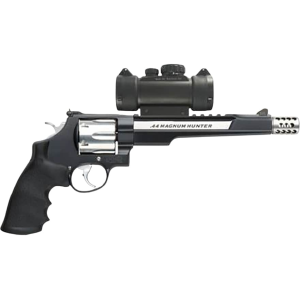 Smith & Wesson Performance Center Model 629 Hunter 44 Remington Magnum Revolver 7.5" Stainless Steel Barrel 6 Round Black Grip
