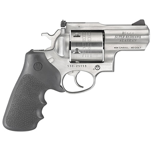 Ruger Super Redhawk Alaskan 454 Casull Revolver 2.5" Stainless Barrel 6 Round Black Grip