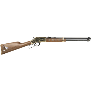 Henry Big Boy Eagle Scout Lever Action Rifle 44 Remington Magnum 20" Blued Barrel Brass Frame Walnut Straight Grip Stock