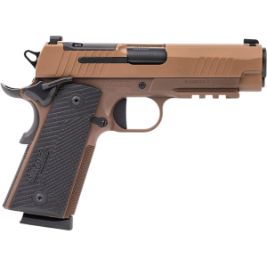 Sig Sauer 1911 X Carry 45 ACP Pistol 4.25" Barrel 8+1 Round Coyote Slide Black Grip Coyote Frame