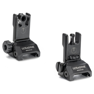 Ultradyne C2 AR-15 Sight Set Black with Folding Aperture