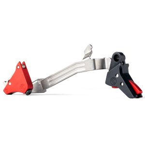 Timney Triggers Alpha Competition Trigger for Glock 17, 19, 34 Gen 5 Black with Red Safety