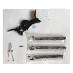 Power Custom Half Cock Bisley Hammer and Trigger Kit for Ruger 22 and 32 Caliber Single Six Steel Blue