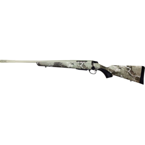 Tikka T3x Lite Bolt Action Rifle 270 Winchester 22.4" Left Hand Fluted Stainless Threaded Barrel Stainless Frame Veil Alpine Field Stock