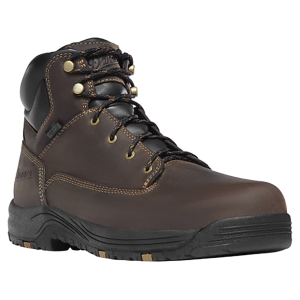 Danner Men's Caliper 6" Waterproof Aluminum Toe Work Boots Leather Brown 12 D