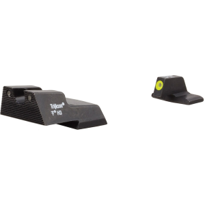 Trijicon HD XR Night Sight Set for HK 45C, P30, VP9, VP40 Steel Matte 3-Dot Tritium Green with Yellow Front Dot Outline