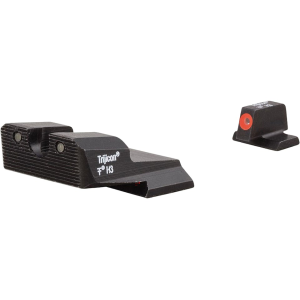 Trijicon HD XR Night Sight Set for Smith & Wesson M&P, SD9 VE, SD40 VE Steel Matte 3-Dot Tritium Green with Orange Front Dot Outline