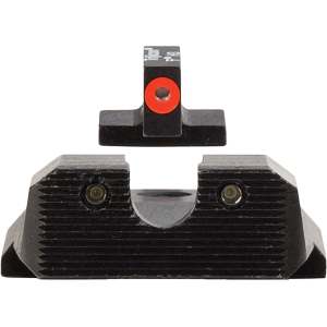Trijicon HD XR Night Sight Set for Smith & Wesson M&P Shield, Shield M2.0 9mm, 40 S&W, 45 ACP Steel Matte 3-Dot Tritium Green with Orange Front Dot Outline