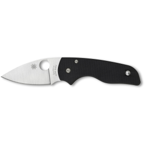 Spyderco Lil' Native Pocket Knife 2.5" Leaf CPM S30V Satin Blade G-10 Handle Black