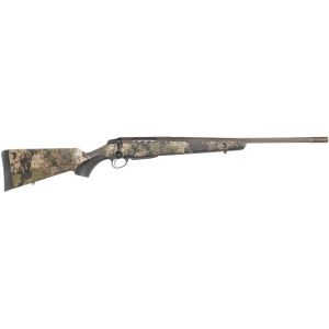 Tikka T3x Lite Bolt Action Rifle 6.5 PRC 24.3" Fluted Bronze Threaded Barrel Bronze Frame Veil Wideland Field Stock