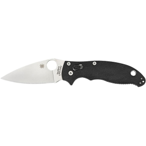 Spyderco Manix 2 Pocket Knife 3.38" Drop Point S30V Stainless Steel Blade G-10 Handle Black