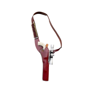 Triple K 606 Bandolier Chest Holster Right Hand Taurus Raging Hunter 8.38" Leather Walnut Oil