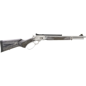 Marlin 1894 SBL Lever Action Rifle 44 Remington Magnum 16.1" Stainless Threaded Barrel Stainless Frame Gray Field Stock