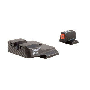 Trijicon HD Night Sight Set for S&W M&P Steel Matte 3-Dot Tritium Green with Orange Front Dot Outline