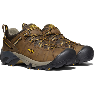 Keen Men's Targhee II WP Waterproof Hiking Shoes Leather/Synthetic Cascade Brown/Golden Yellow 12 D