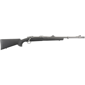 Ruger Hawkeye Alaskan Bolt Action Rifle 338 Winchester Magnum 20" Stainless Threaded Barrel Stainless Frame Black Field Stock