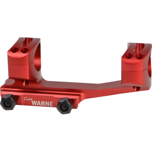 Warne 1-Piece Gen 2 X-SKEL 1-Piece Cantilever Picatinny Scope Mount 30mm Rings Red