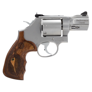 Smith & Wesson Performance Center Model 686 357 Magnum Revolver 2.5" Stainless Barrel 7 Round Wood Grip