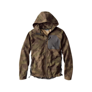 Orvis Men's Pro LT Softshell Full Zip Hoodie Camouflage Medium
