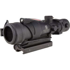 Trijicon ACOG TA31RCO BAC Rifle Scope 4x 32mm M150 Military Version Dual-Illuminated Red Chevron 223 Remington Reticle with TA51 Flattop Mount Matte Black