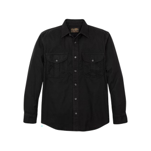 Filson Men's Alaskan Guide Long Sleeve Shirt Black Large - Filson