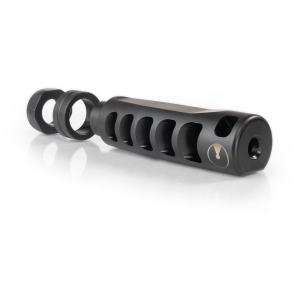 Ultradyne Apollo S Compensator Muzzle Brake with Timing Nut 7.62mm 5/8"-24 Thread Stainless Steel Nitride