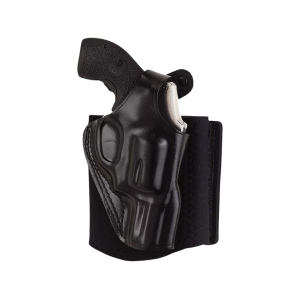 Galco Ankle Glove Ankle Holster Right Hand S&W 36 2" Leather Black