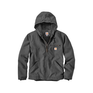 Carhartt Men's Relaxed Fit Washed Duck Sherpa Lined Jacket Gravel XL Tall