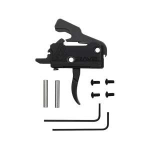 Rise Armament Rave 140 AR-15, AR-10 Single Stage Trigger Curved Black