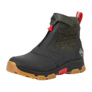 Muck Boots Men's Apex Mid Zip Waterproof Hunting Boots Rubber Black/Gum 14 D