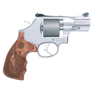 Smith & Wesson Performance Center Model 986 9mm Luger Revolver 2.5" Stainless Barrel 7 Round Wood Grip