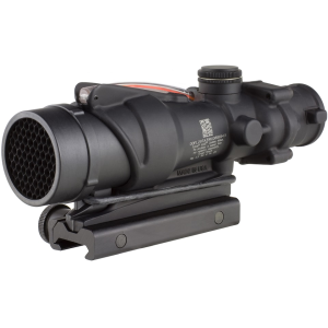 Trijicon ACOG TA31RCO BAC Rifle Scope 4x 32mm A4 Military Version Dual-Illuminated Red Chevron 223 RemingtonReticle with TA51 Flattop Mount Matte Black